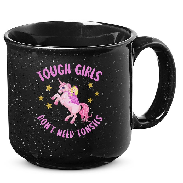 Tonsils Out Gift For Children Tonsillectomy Recovery 15oz Campfire Ceramic Mug