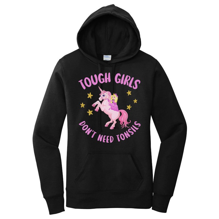 Tonsils Out Gift For Children Tonsillectomy Recovery Women's Pullover Hoodie