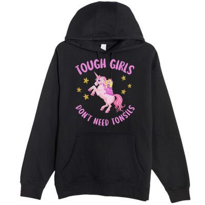 Tonsils Out Gift For Children Tonsillectomy Recovery Premium Pullover Hoodie