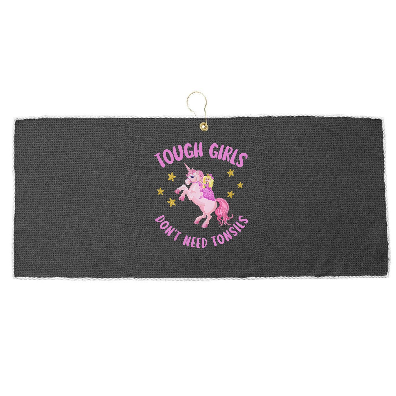 Tonsils Out Gift For Children Tonsillectomy Recovery Large Microfiber Waffle Golf Towel