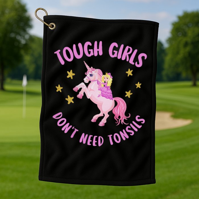 Tonsils Out Gift For Children Tonsillectomy Recovery Golf Towel