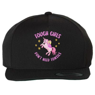 Tonsils Out Gift For Children Tonsillectomy Recovery Wool Snapback Cap