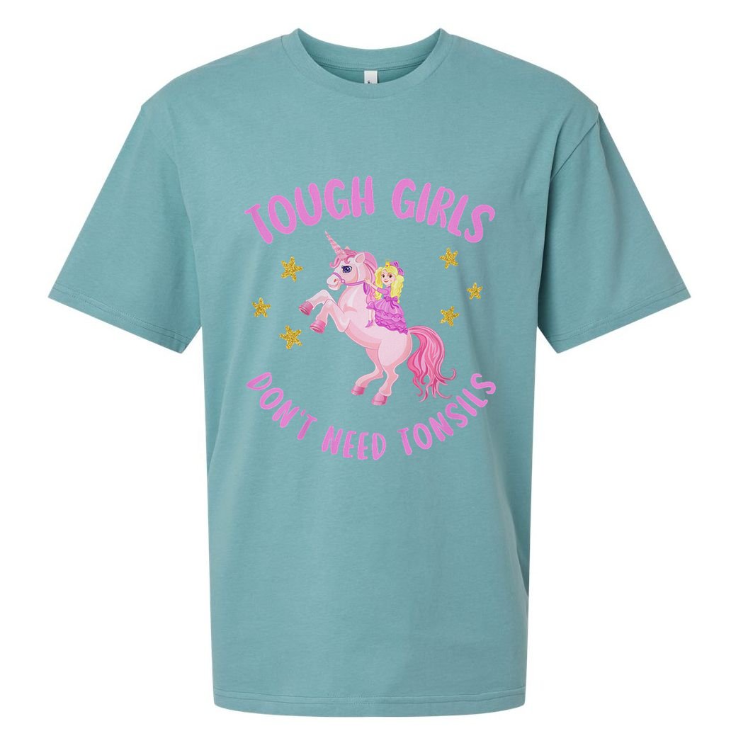 Tonsils Out Gift For Children Tonsillectomy Recovery Sueded Cloud Jersey T-Shirt
