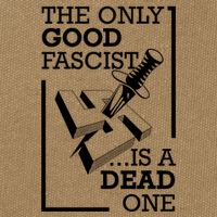 The Only Good Fascist Is A Dead One Cotton Canvas Backpack
