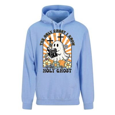 The Only Ghost I Know Is The Holy Ghost Funny Boo Bible Unisex Surf Hoodie