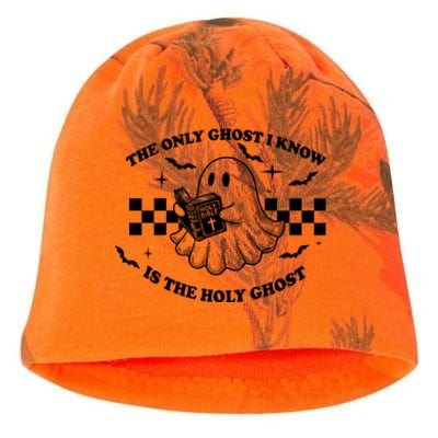 The Only Ghost I Know Is The Holy Ghost Halloween Kati - Camo Knit Beanie