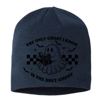 The Only Ghost I Know Is The Holy Ghost Halloween Sustainable Beanie