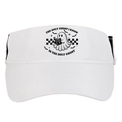 The Only Ghost I Know Is The Holy Ghost Halloween Adult Drive Performance Visor