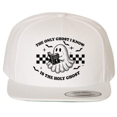 The Only Ghost I Know Is The Holy Ghost Halloween Wool Snapback Cap