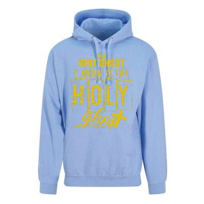 The Only Ghost I Know is The Holy Ghost Halloween Costume Unisex Surf Hoodie