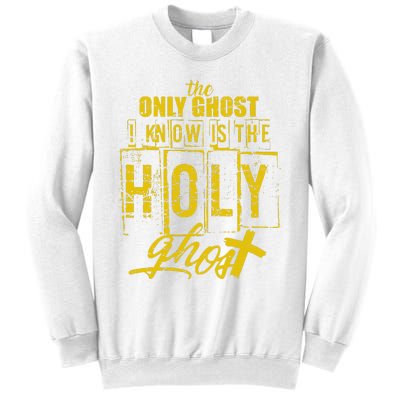 The Only Ghost I Know is The Holy Ghost Halloween Costume Sweatshirt