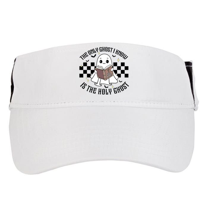 The Only Ghost I Know Is The Holy Ghost Funny Halloween Adult Drive Performance Visor