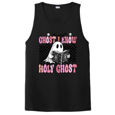 The Only Ghost I Know Is The Holy Ghost Funny Halloween Funny Gift PosiCharge Competitor Tank