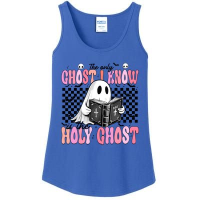 The Only Ghost I Know Is The Holy Ghost Funny Halloween Funny Gift Ladies Essential Tank