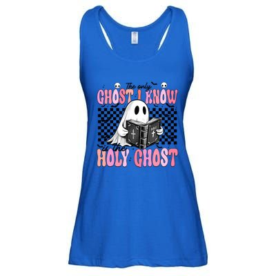 The Only Ghost I Know Is The Holy Ghost Funny Halloween Funny Gift Ladies Essential Flowy Tank