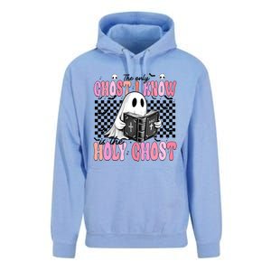 The Only Ghost I Know Is The Holy Ghost Funny Halloween Funny Gift Unisex Surf Hoodie