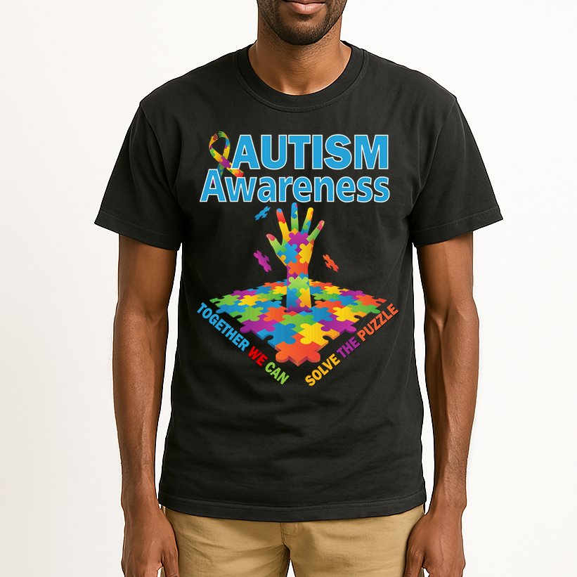 Together We Can Solve The Puzzle Autism Awareness Tall T-Shirt