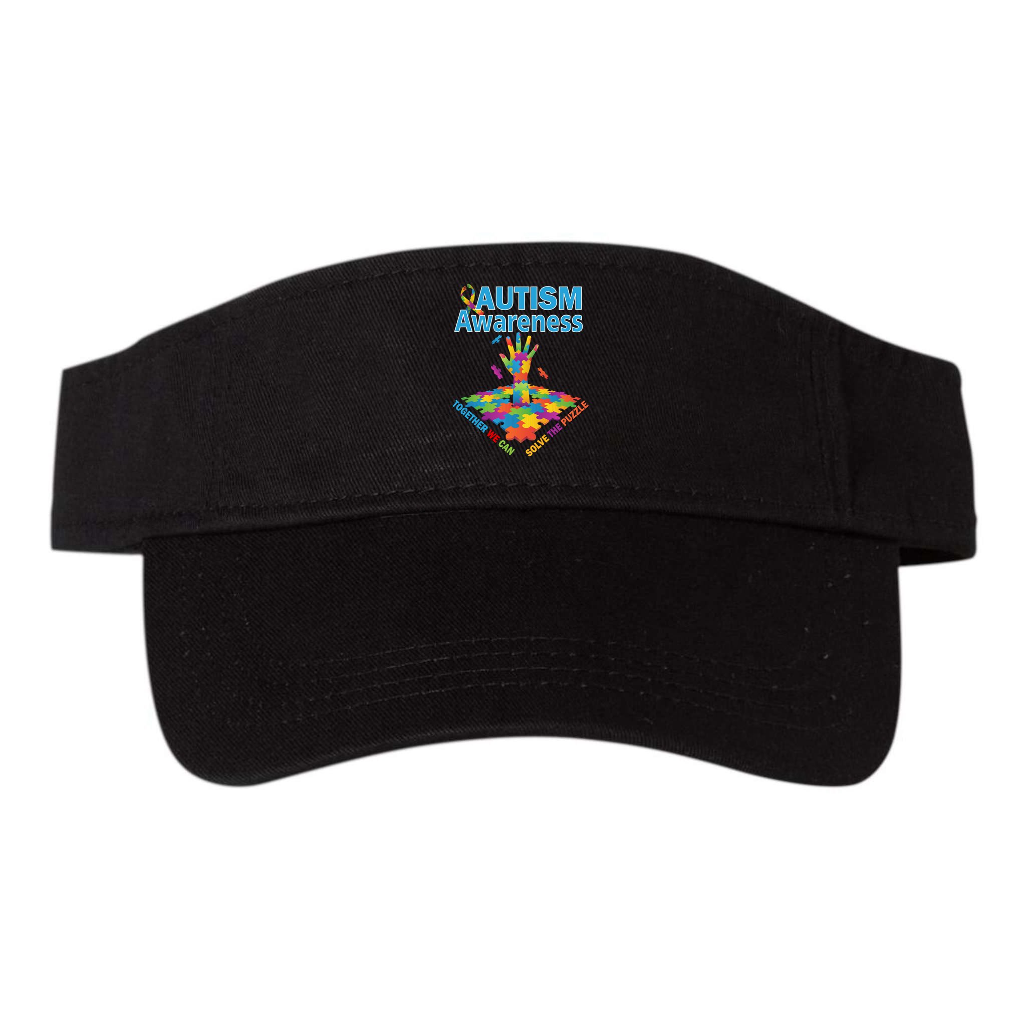 Together We Can Solve The Puzzle Autism Awareness Visor