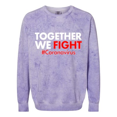 Together We Fight #Coronavirus Support Colorblast Crewneck Sweatshirt