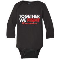 Together We Fight #Coronavirus Support Baby Long Sleeve Bodysuit