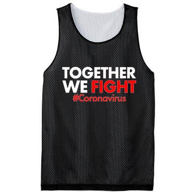 Together We Fight #Coronavirus Support Mesh Reversible Basketball Jersey Tank