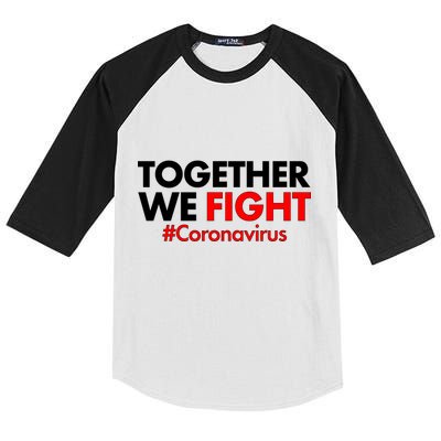 Together We Fight #Coronavirus Support Kids Colorblock Raglan Jersey