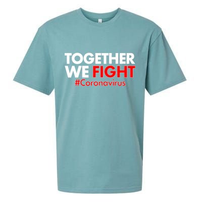 Together We Fight #Coronavirus Support Sueded Cloud Jersey T-Shirt