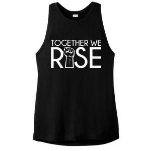 Together We Rise Protest Support Unite Ladies PosiCharge Tri-Blend Wicking Tank