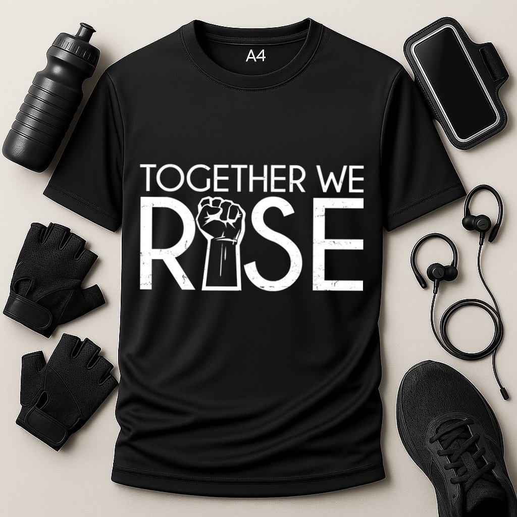 Together We Rise Protest Support Unite Cooling Performance Crew T-Shirt