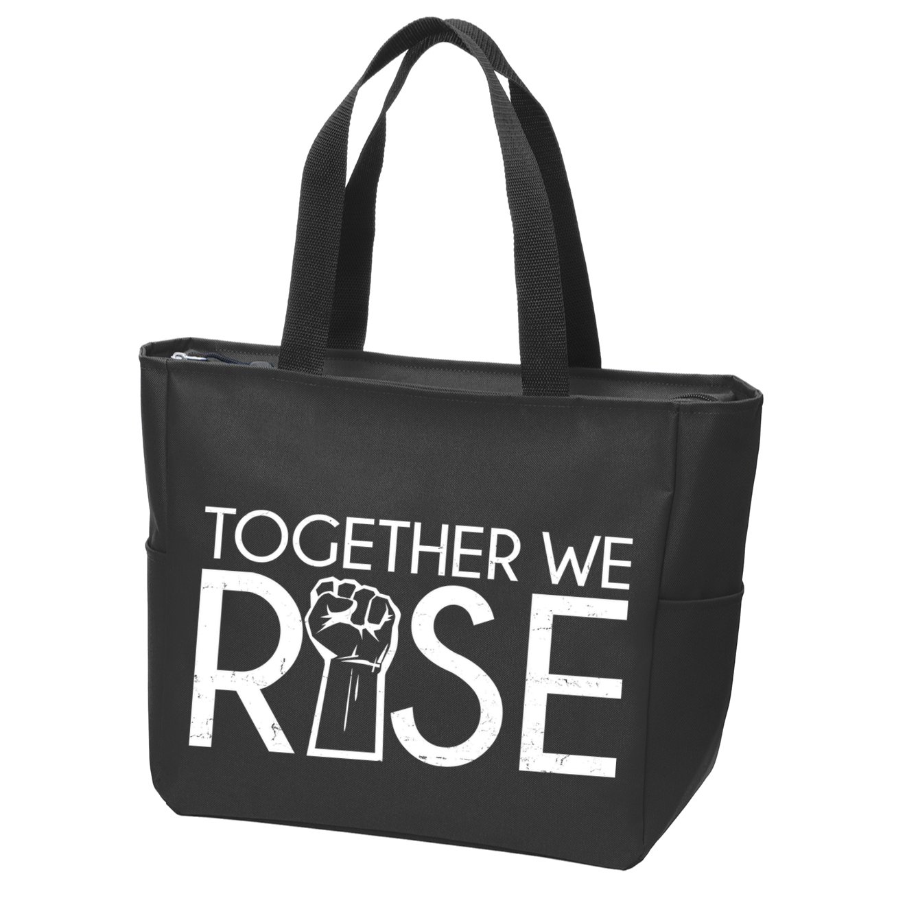 Together We Rise Protest Support Unite Zip Tote Bag
