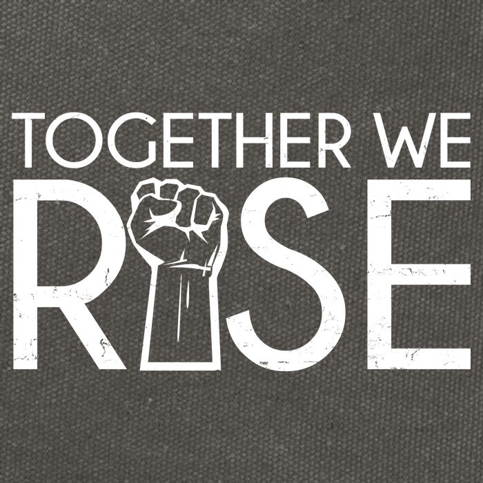 Together We Rise Protest Support Unite Cotton Canvas Backpack