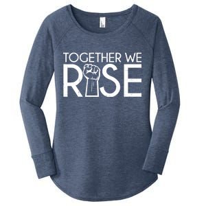 Together We Rise Protest Support Unite Women's Perfect Tri Tunic Long Sleeve Shirt