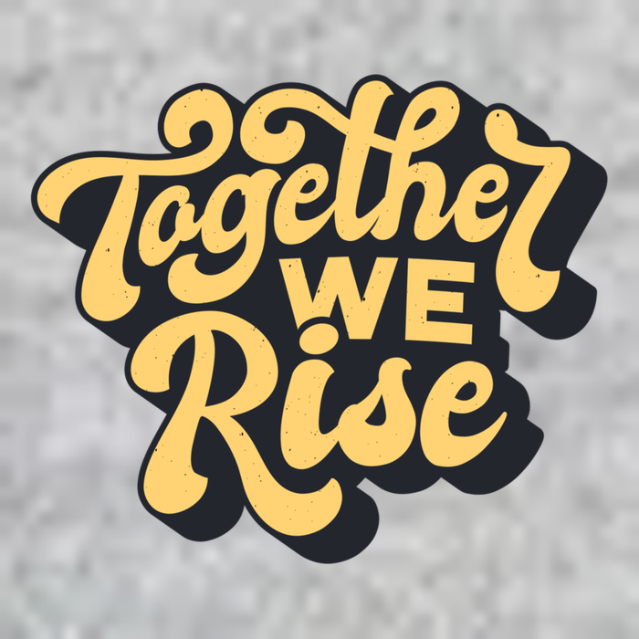 Together We Rise Retro Full Zip Hoodie