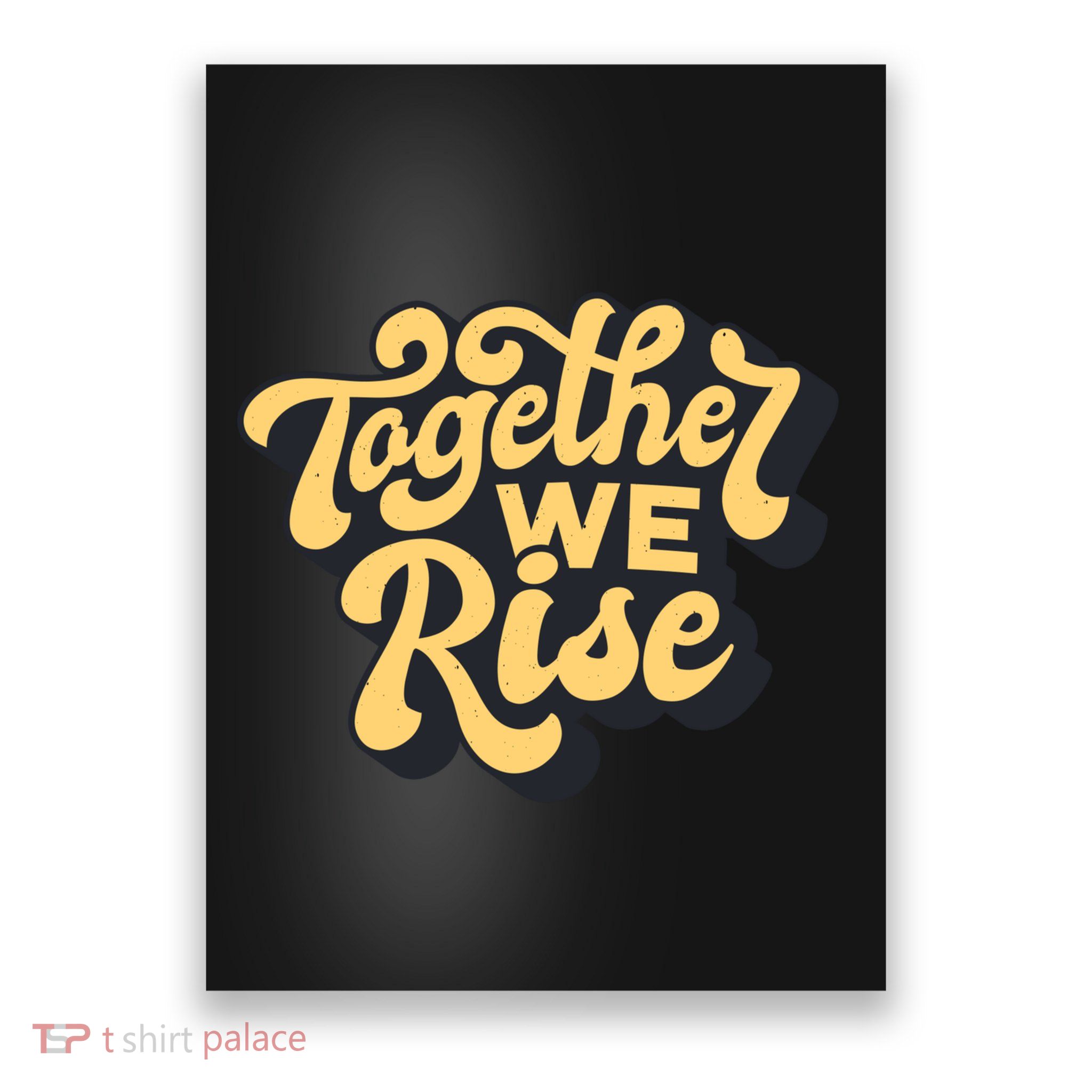 Together We Rise Retro Poster