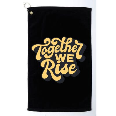 Together We Rise Retro Golf Towel