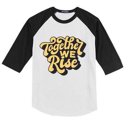 Together We Rise Retro Kids Colorblock Raglan Jersey