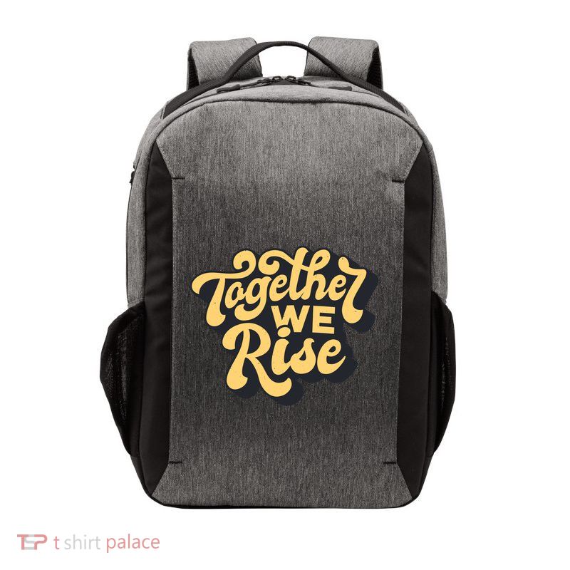 Together We Rise Retro Vector Backpack
