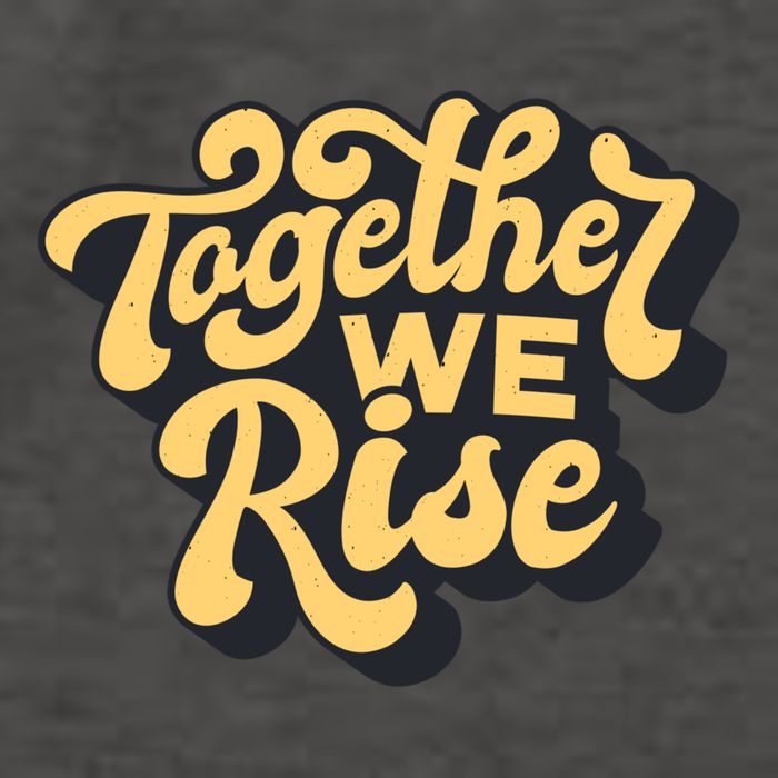 Together We Rise Retro Vector Backpack