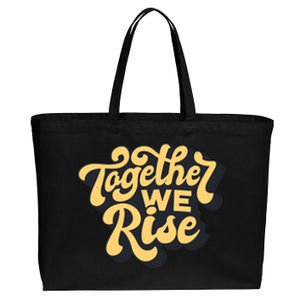 Together We Rise Retro Cotton Canvas Jumbo Tote