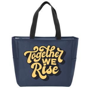 Together We Rise Retro Zip Tote Bag