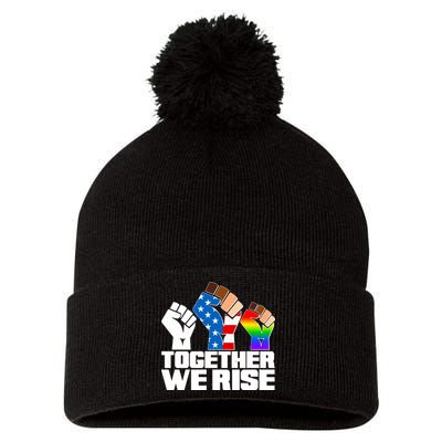 Together We Rise Unity Pom Pom 12in Knit Beanie