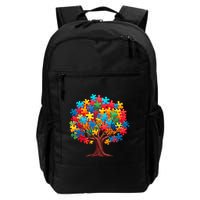 Tree Of Hope Autism Awareness Funny Support Puzzle Great Gift Backpack