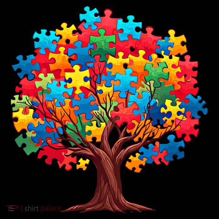 Tree Of Hope Autism Awareness Funny Support Puzzle Great Gift Bucket Hat