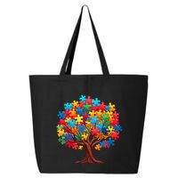 Tree Of Hope Autism Awareness Funny Support Puzzle Great Gift 25L Jumbo Tote