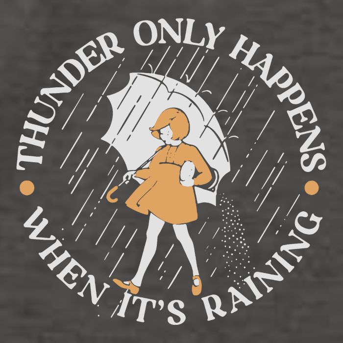 Thunder Only Happens When ItS Raining Vector Backpack