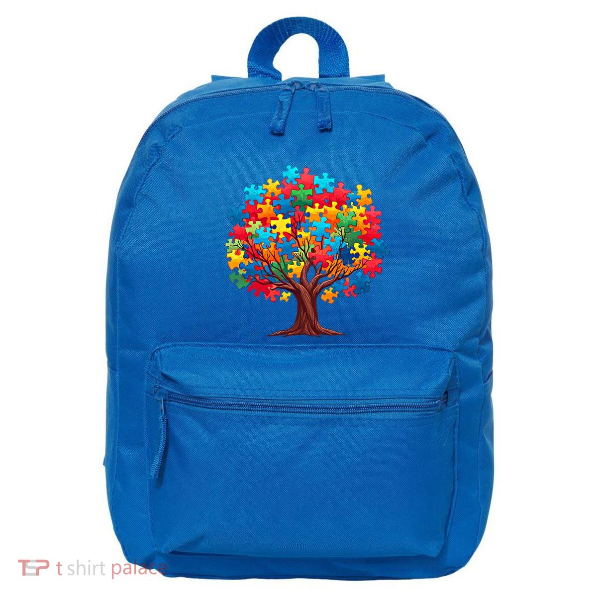 Tree Of Hope Autism Awareness Funny Support Puzzle Great Gift 16 in Basic Backpack