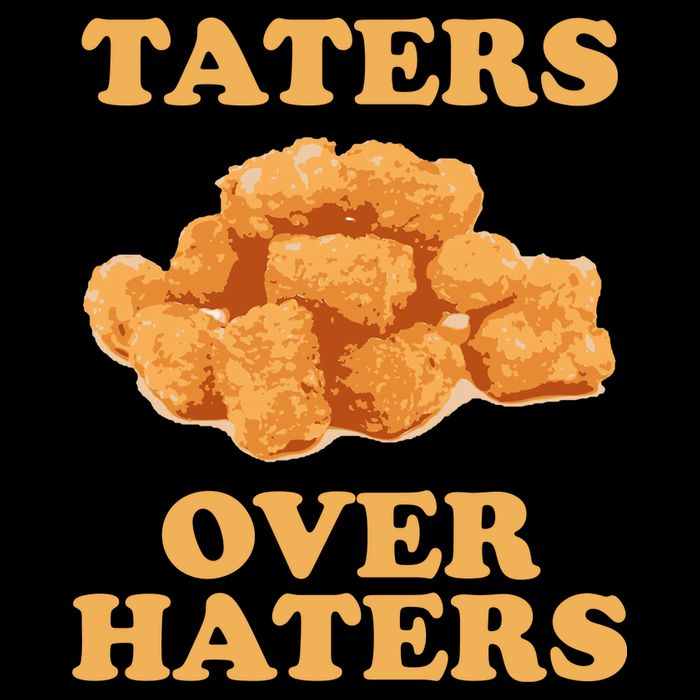 Taters Over Haters Funny Food Impact Tech Backpack