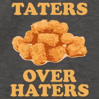 Taters Over Haters Funny Food Vector Backpack