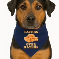 Taters Over Haters Funny Food USA-Made Doggie Bandana