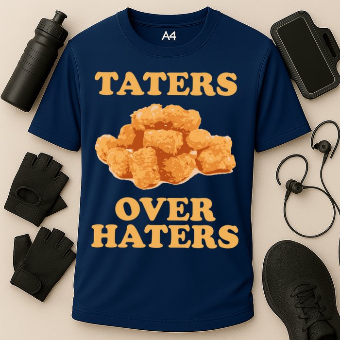 Taters Over Haters Funny Food Cooling Performance Crew T-Shirt